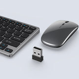 Compact Wireless Keyboard and Mouse Combo for Windows Mac