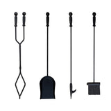 5 PCS Iron Fireplace Set Utility Tool Set For Indoor And Outdoor Use