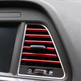 20 PCS Car Interior Air Vent Decorative Trim Strip Universal Fit for All Models Red