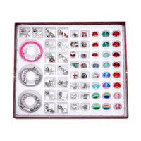 61Pcs Christmas Charms Bracelet Necklace Making Set Jewellry Making Kit Christmas Gift for Girls Style 2