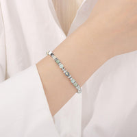 Moonstone & Amazonite Jasper Bracelet for Women – Stainless Steel Jewelry Gift Style 1