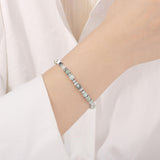 Moonstone & Amazonite Jasper Bracelet for Women – Stainless Steel Jewelry Gift Style 1