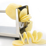 Manual Potato Tornado Spiral Slicer Stainless Steel Cutter