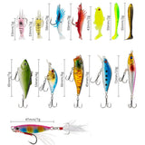 24-Piece Fishing Lure Set with Assorted Baits Sizes & Shapes
