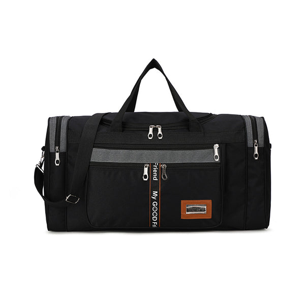 Mens Sports Travel Duffel Bag Large Capacity Gym Bags Luggage Bag Black