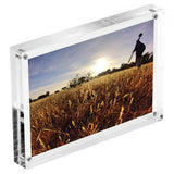 Clear Acrylic Photo Frame Double Sided with 8 Attraction Pieces