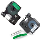 6 Pack 12mm Replacement Label Tapes Compatible with Dymo LetraTag LT Series