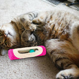 Pet Cat Kitten Kitty Rolling Sisal Scratching Post with 3 Trapped Ball Toys