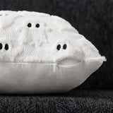 Halloween Ghost Decorative Pillow Cover Cute with Zipper for Home Office White