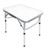 Foldable Aluminum Camping Table 60x45cm Adjustable Height with Handle