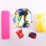 100Pcs Rainbow Plastic Windmill Pinwheels DIY for Garden Party Decoration