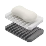 3Pcs Self Draining Soap Dishes Waterfall Drainer Soap Holder for Bathroom