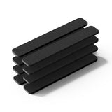 8 PCS Self Adhesive Felt Display Strips with 35 Push Pins for Wall Decor Black