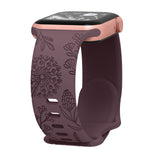 For Apple Watch Dandelion Floral Watch Band Replacement Strap Purple