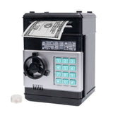 Electronic ATM Piggy Bank with Password Lock for Coins – Money Saving Box Toy Gift Black