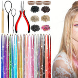 Hair Tinsel 18 Colors Kit for Girls Fairy Tinsel Hair Extensions Christmas Party Festival