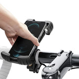 Aluminum Alloy 360-Degree Rotating Bike Motorcycle Phone Mount for 4.7-6.8 Inch Smartphones