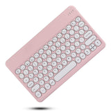 Bluetooth Touchpad with Detachable Magnetized Keyboard for Samsung Galaxy Tab A9 / A9 Plus Pink