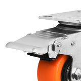 4 PCS Swivel Caster Wheels with Brake for Table Trailer Saw Table Stage Toolbox
