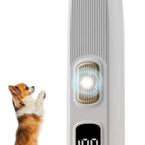 Cordless LED Dual-Speed Pet Paw Trimmer for Dogs & Cats White