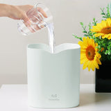2L USB Double Spray Humidifiers with Colorful Light Cool Mist Ultrasonic Steam Air Humidifier White