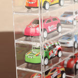 Clear Car Model Display Case Storage Rack for Toy Car Collection