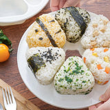 6-Hole Onigiri Mold Triangle Rice Ball Mold Bento Press Maker Mold Kitchen Tool White