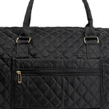 2Pcs Set Carry on Overnight Bags Large Travel Duffle Bag Weekend Tote Bag Yoga Gym Bag with Wet Pocket Black