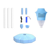 Rechargeable Adjustable Standing LED Bubble Machine for Outdoor Party Blue