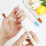 12 Colors DIY Nail Art Pens Set Dual Head Acrylic Nail Polish Paint Markers