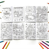 10Pcs Santa Snowman Christmas Coloring Books Holiday Gift for Boys Girls