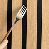 2PCS Self Adhesive Wood Grain Slat Wall Panel PVC Faux Engineered Finish Gold
