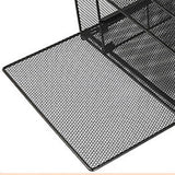 Five Layer Desk File Organizer for Paper and Mail Sorting Black