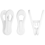 30 PCS Anti Slip Clips for Garments Socks Snacks Hanger Clips for Home White