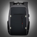 Travel Laptop Backpack with USB Charging Port – Fits 15.6 Inch Laptop School Bag Gray