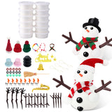 Build a Snowman Kit Modeling Clay Snowman DIY Crafts for Kids Christmas Toys