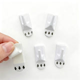 36 PCS Removable No Drill Adhesive Square Wall Hooks