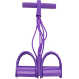 6-Tube Foot Pedal Resistance Band – Ankle Puller Exercise Tension Rope for Fitness Training