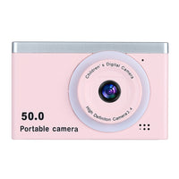 8X Zoom Digital Camera Point And Shoot Camera with 32GB Memory Card for Students Pink