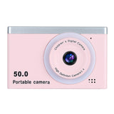 8X Zoom Digital Camera Point And Shoot Camera with 32GB Memory Card for Students Pink