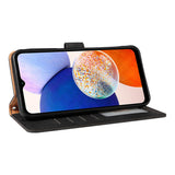 RFID Protective Flip Wallet Case Compatible with Samsung A17 A37 and A57 Black