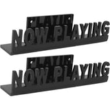 2PCS Vinyl Records Now Playing Display Shelf Vinyl Record Storage Wall Display Shelf Black
