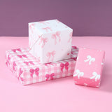 6 Sheet Gift Wrap Paper 70x50cm Coquette Bow Pattern Set Style 2