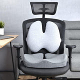 Ergonomic Seat Cushion for Office Chair Long Sitting Pad Pillow for Gaming Chair and Auto Seat Light Gray