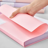2 PCS Binder with 40 Page Clear Folderfor Certificate & Office Project Document Organizer Pink