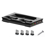 For PS5 Stand Cooling Fan with Dual Controller Charging Station Black