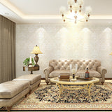 3 Meters Self Adhesive Wallpaper Peel and Stick Non Woven Wall Sticker for Living Room Bedroom Study Kitchen Beige