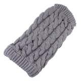 Puppy Dog Winter Sweater Knitted Jumper for Small Dogs Gray