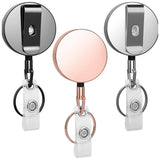 3 in 1 Heavy Duty Large Retractable Key Chain Badge Holder ID Card Holder
