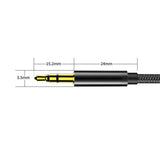4 PCS 3.5mm AUX Audio Cables for Phones Computers Speakers